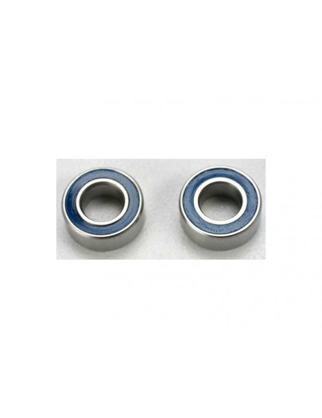 Traxxas Ball bearings, blue rubber sealed (5x10x4mm) (2)