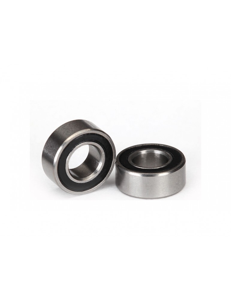Traxxas Ball bearings, black rubber sealed (5x10x4mm) (2)