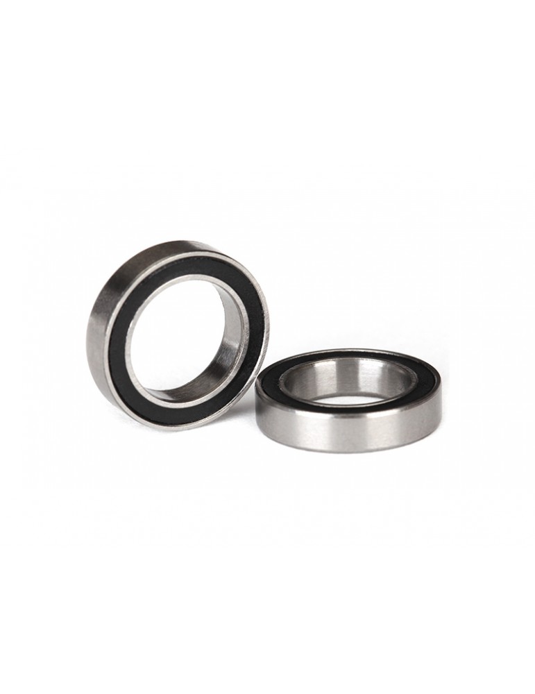Traxxas Ball bearings, black rubber sealed (12x18x4mm) (2)