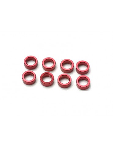 Traxxas Spacer, pushrod (aluminum, red) (use with 5318 or 5318X pushrod and 5358 rockers) (8)