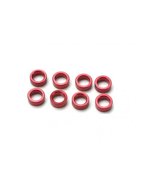 Traxxas Spacer, pushrod (aluminum, red) (use with 5318 or 5318X pushrod and 5358 rockers) (8)