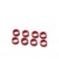 Traxxas Spacer, pushrod (aluminum, red) (use with 5318 or 5318X pushrod and 5358 rockers) (8)
