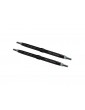Traxxas Toe links, Maxx (Tubes black-anodized, 7075-T6 aluminum) (124mm, rear) (2)