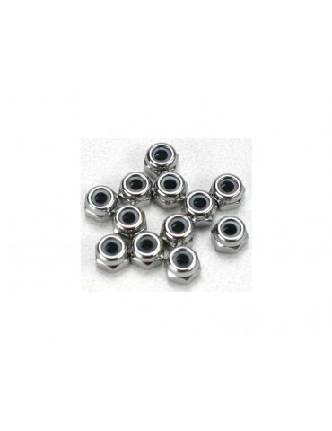 Traxxas Nuts, 2.5mm nylon locking (12)