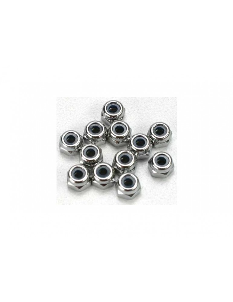 Traxxas Nuts, 2.5mm nylon locking (12)