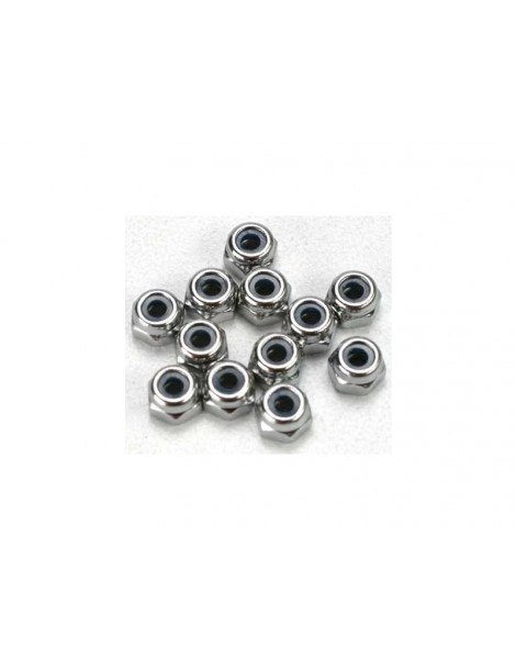 Traxxas Nuts, 2.5mm nylon locking (12)