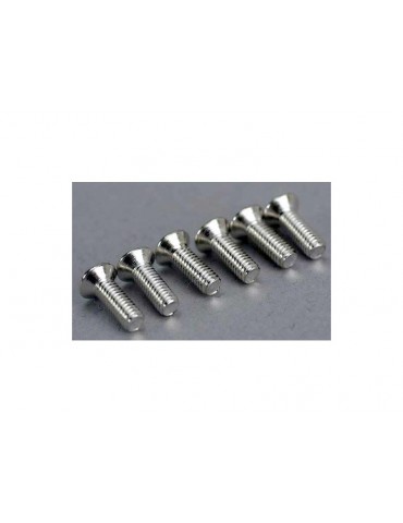 Traxxas Screws, 2.5x8mm countersunk machine (6)