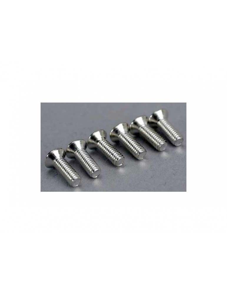 Traxxas Screws, 2.5x8mm countersunk machine (6)