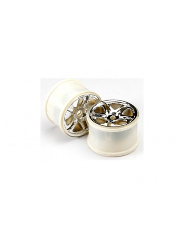 Traxxas Wheels 3.8", split spoke H17 (chrome) (2)