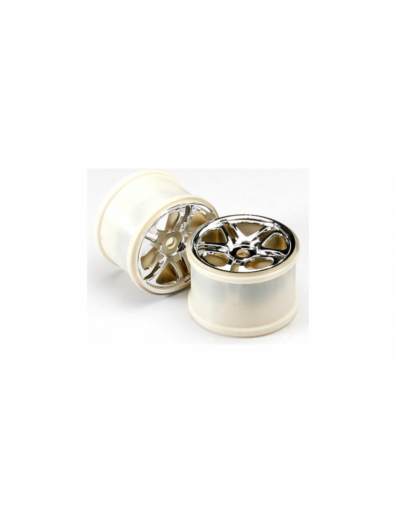 Traxxas Wheels 3.8", split spoke H17 (chrome) (2)