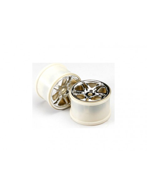 Traxxas Wheels 3.8", split spoke H17 (chrome) (2)