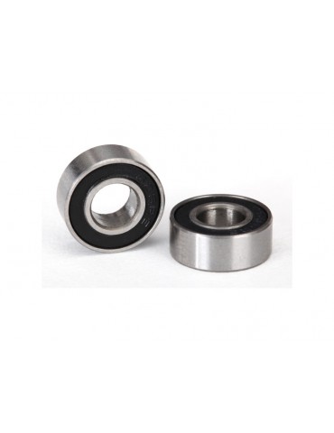 Traxxas Ball bearings, black rubber sealed (6x13x5mm) (2)