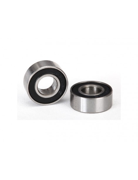 Traxxas Ball bearings, black rubber sealed (6x13x5mm) (2)
