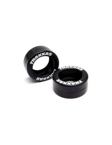 Traxxas Tires, rubber (2) (fits Traxxas wheelie bar wheels)