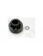 Traxxas Clutch bell (15T 1M)/ 5x8x0.5mm fiber washer (2)/ 5mm e-clip (2)