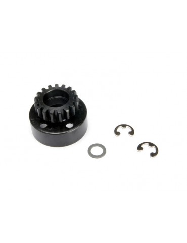 Traxxas Clutch bell (17T 1M)/ 5x8x0.5mm fiber washer (2)/ 5mm e-clip (2)