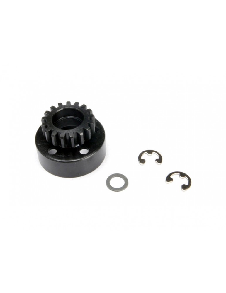 Traxxas Clutch bell (17T 1M)/ 5x8x0.5mm fiber washer (2)/ 5mm e-clip (2)