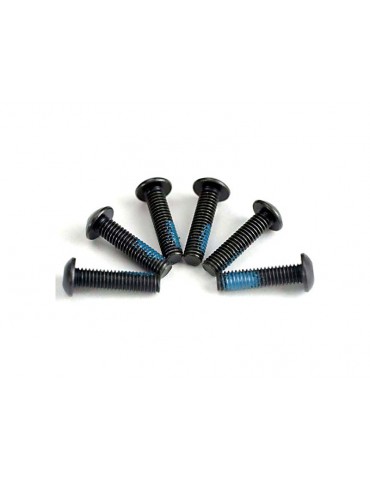 Traxxas Screws, 3x12mm button-head machine (6) (starter attachment screws with Threadlock)
