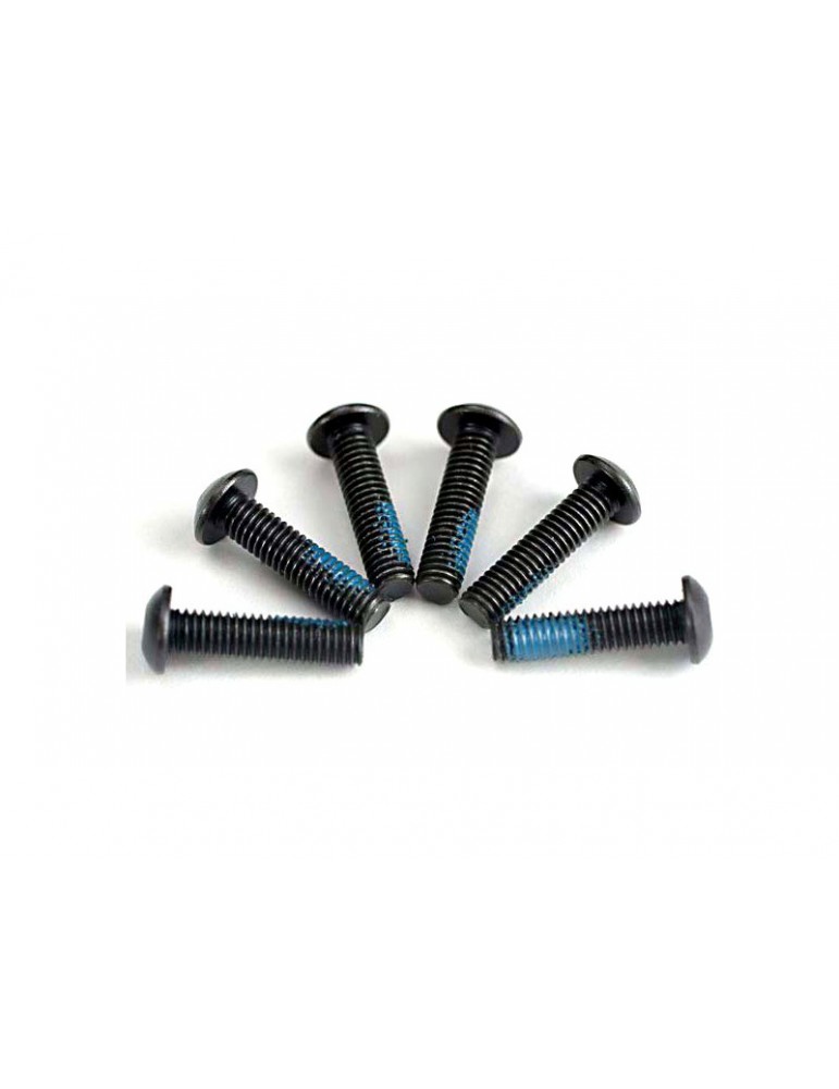 Traxxas Screws, 3x12mm button-head machine (6) (starter attachment screws with Threadlock)