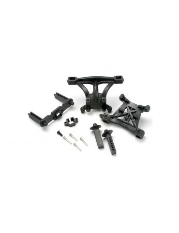 Traxxas Body mounts, front & rear/ body mount posts, front & rear (1)