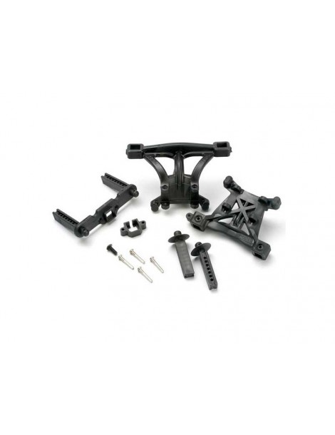 Traxxas Body mounts, front & rear/ body mount posts, front & rear (1)