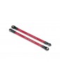 Traxxas Push rod (aluminum) (assembled with rod ends) (2) (red)