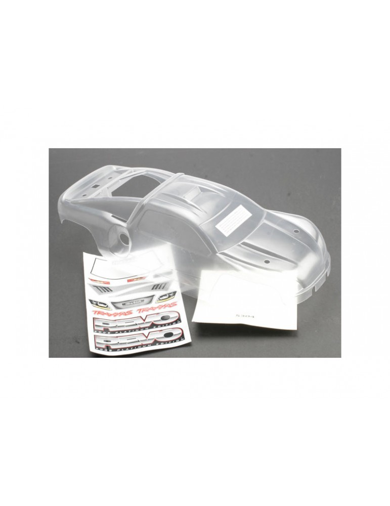 Traxxas Body, Revo (Platinum Edition) (clear, requires painting)/ decal sheet