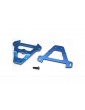 Traxxas Bulkhead tie bars, front & rear (blue-anodized aluminum)