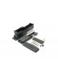 Traxxas Electronics box, right/ box cover/ charge jack plug (rubber)/ foam padding