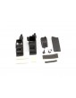 Traxxas Box, receiver & battery (2)/ cover/ foam pad & adhesive/ charge jack plug/ hardware