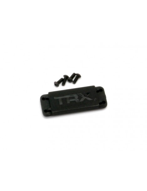 Traxxas Cover plate, steering servo/ 3x8 BCS (4)