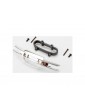Traxxas Bumper, front (chrome)/ bumper mount, front/ 4x10mm BCS (2)/ 3x25mm BCS (2)