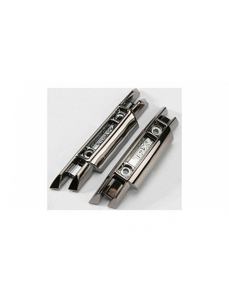 Traxxas Bumpers, front and rear (black chrome)