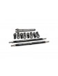 Traxxas Toe links, Revo (7075-T6 aluminum, black-anodized)(128mm, fits front or rear) (2)