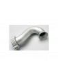 Traxxas Header, exhaust (tubular aluminum, silver-anodized) (TRX 2.5, 2.5R)