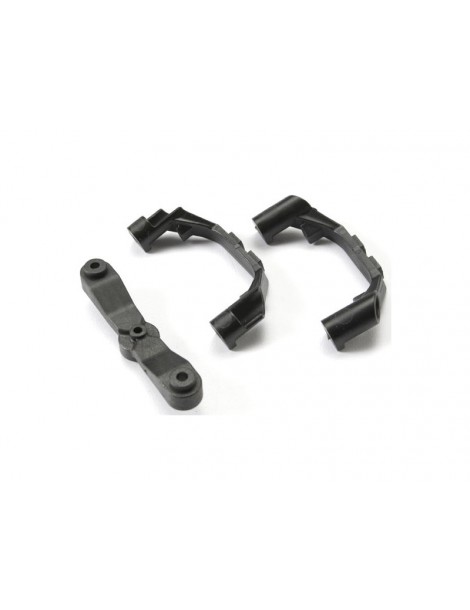 Traxxas Mount, steering arm/ steering stops (2) (lower hinge pin retainer)