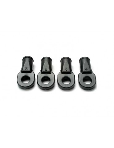 Traxxas Rod ends, Revo (large, for rear toe link only) (4)