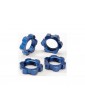 Traxxas Wheel nuts, splined, 17mm (blue-anodized) (4)