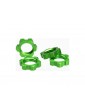 Traxxas Wheel nuts, splined, 17mm (green-anodized) (4)