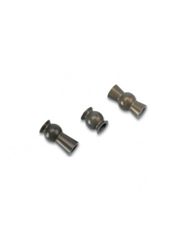 Traxxas Hollow ball set, aluminum (30)/ centered (2)/ offset (2)/ bump steer adjustment shims