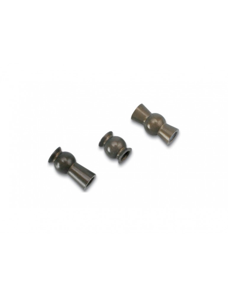 Traxxas Hollow ball set, aluminum (30)/ centered (2)/ offset (2)/ bump steer adjustment shims