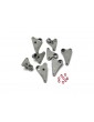 Traxxas Rocker arm set, progressive-2 (90-T)/ spacers (red aluminum) (8)