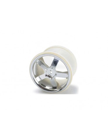 Traxxas Wheels 3.8", Hurricane, chrome, 14mm hex hub (2)