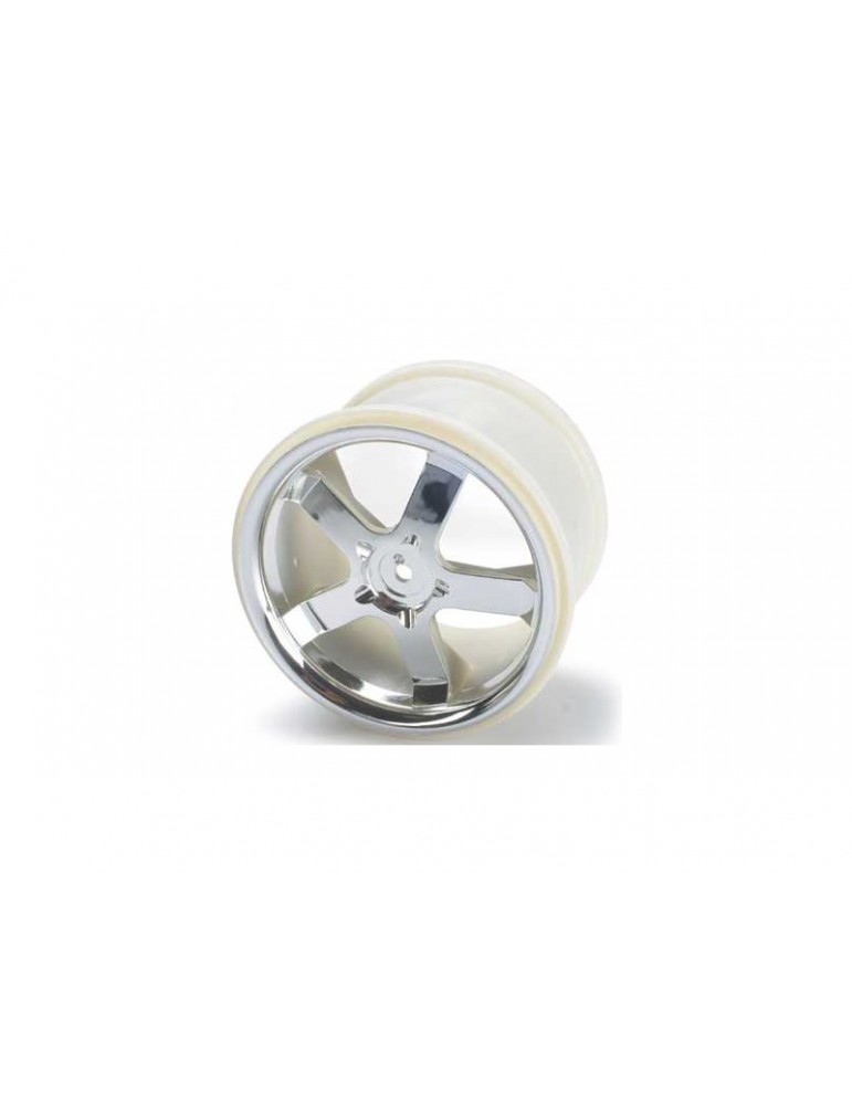 Traxxas Wheels 3.8", Hurricane, chrome, 14mm hex hub (2)