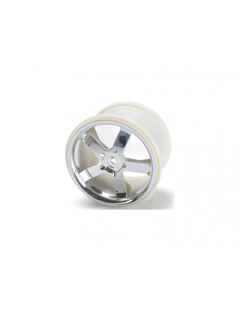 Traxxas Wheels 3.8", Hurricane, chrome, 14mm hex hub (2)