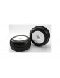 Traxxas Tires & wheels 3.8", Dished white wheels, 17mm splined hub, Response Pro tires (2)