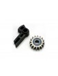 Traxxas Gear, idler/ idler gear support/ bearing (pressed in)
