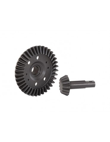 Traxxas Ring & pinion gear, differential, spiral cut (front)