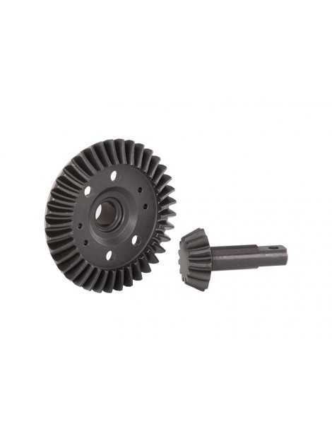 Traxxas Ring & pinion gear, differential, spiral cut (front)