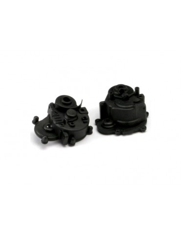 Traxxas Gearbox halves (front & rear)/ rubber access plug/ shift detent ball/ spring